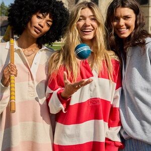 Aerie Prep Rally Rugby Sweatshirt